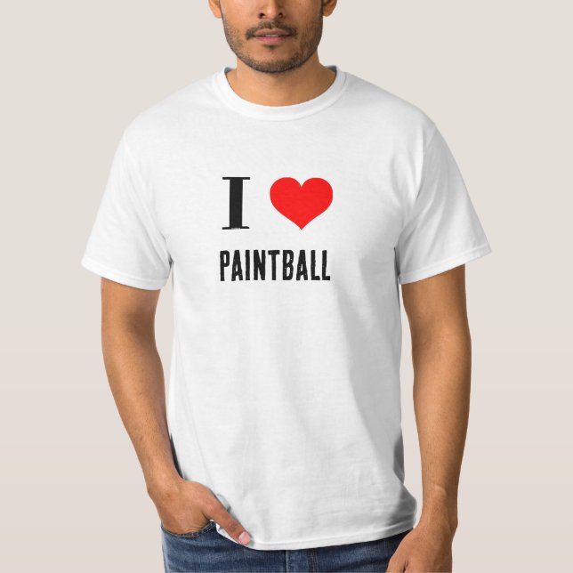 Camisa - I Pintball Coração (Frente)