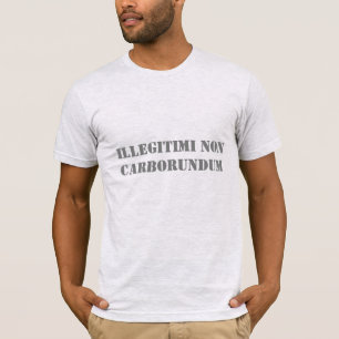 Camisa Illegitii não-Carborundum, de uso masculino