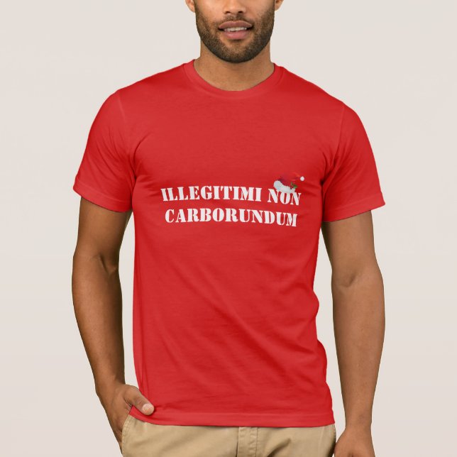 Camisa Illegitimi não-carborundum, de uso masculin (Frente)
