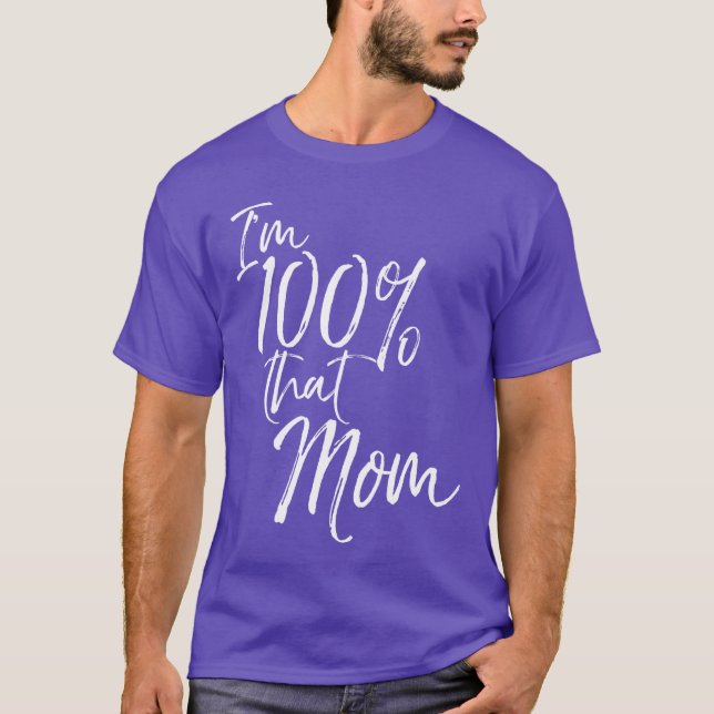 Camisa Im 100hat Mãe Engraçado Fofo Motheree vinta (Frente)
