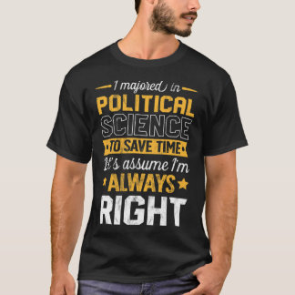 Camisa importante da ciência política para voltar 