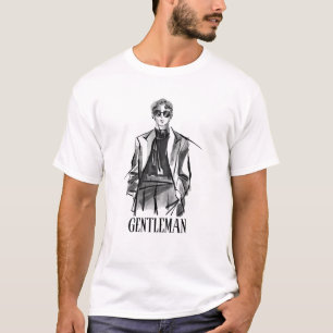 Camisa impressa do cavalheiro clássico