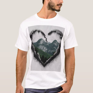 Camisa Impressão de na moda Abstrato,