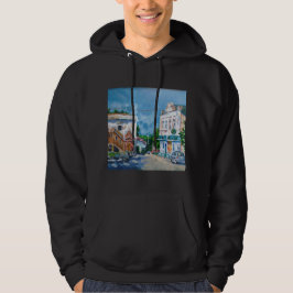 Camisa Impressionista da Rua da Cidade Ensolarada
