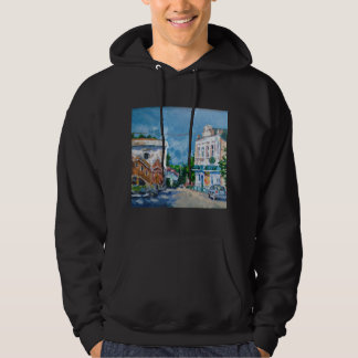 Camisa Impressionista da Rua da Cidade Ensolarada