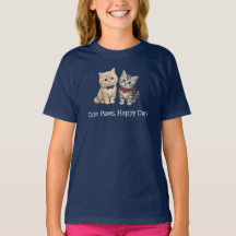 Camisa Infantil Amante de Gatos Fofos