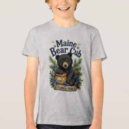 Camisa Infantil Clube de Filhotes de Urso de Maine