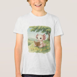 Camisa Infantil de Algodão Axolotl Ama Ler – Aquar