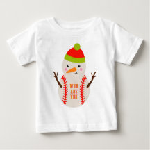 Camisa Infantil de Basquete com Boneco de Neve Úni