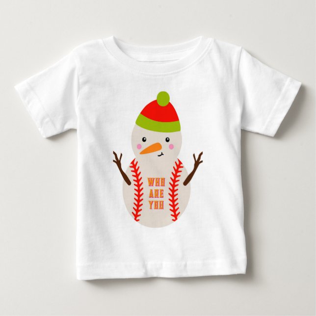 Camisa Infantil de Basquete com Boneco de Neve Úni (Frente)