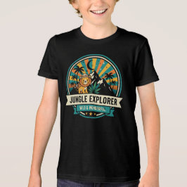 Camisa Infantil de Leão Safari Explorador da Selva