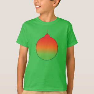 Camisa Infantil Enfeite de Bola de Natal