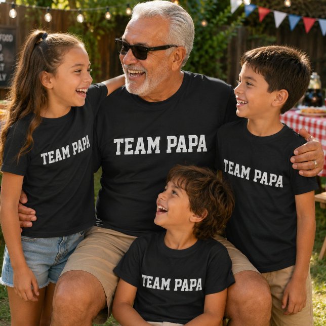Camisa Infantil Equipe Papai Presente do Dia dos P (Criador carregado)