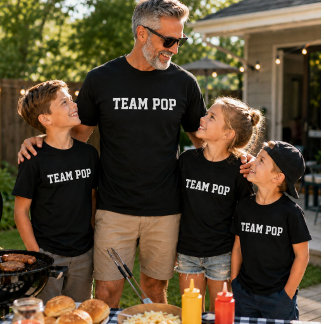 Camisa Infantil Equipe Pop para o Dia dos Pais