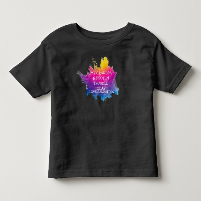 CAMISA INFANTIL EU E MEU AVÔ (Frente)