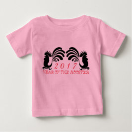 Camisa Infantil Feminina Ano do Galo Customizado 2
