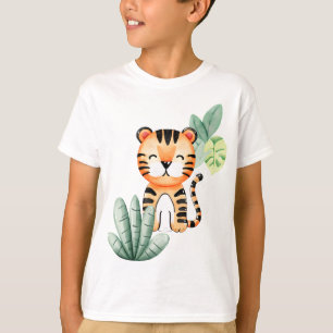 Camisa Infantil Jungle Joy: Tigre Feliz