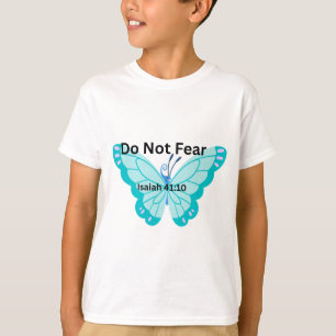 Camisa Infantil Não Tenha Medo Isaías 41:10   Cris