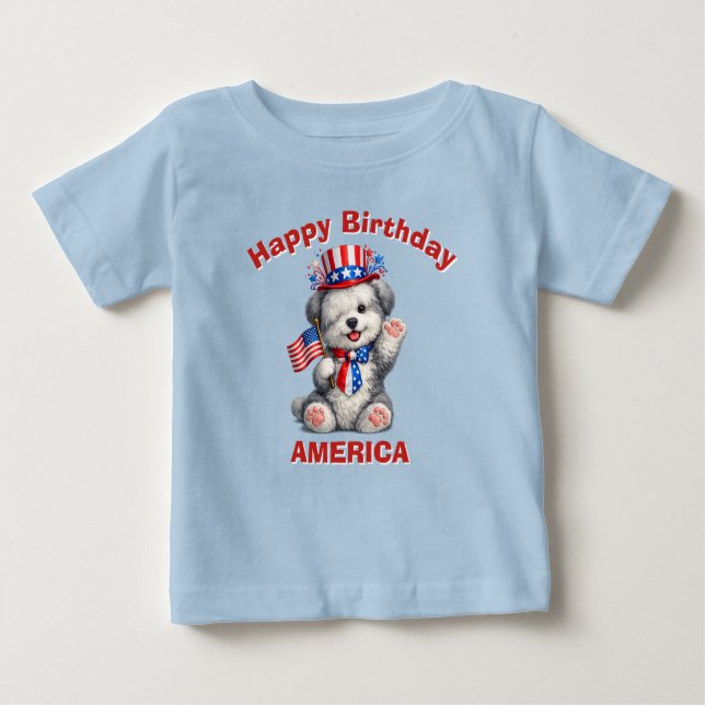 Camisa Infantil Ovelheiro Patriótico (2aj) (Frente)