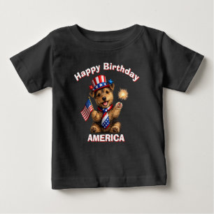 Camisa Infantil Patriótica Welsh Terrier (2ae)