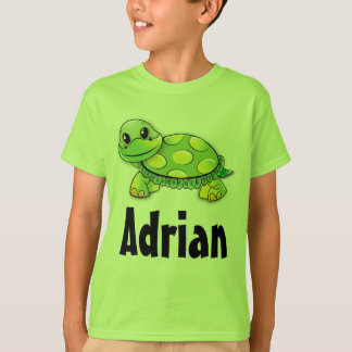 Camisa Infantil Personalizada de Tartaruga Verde F