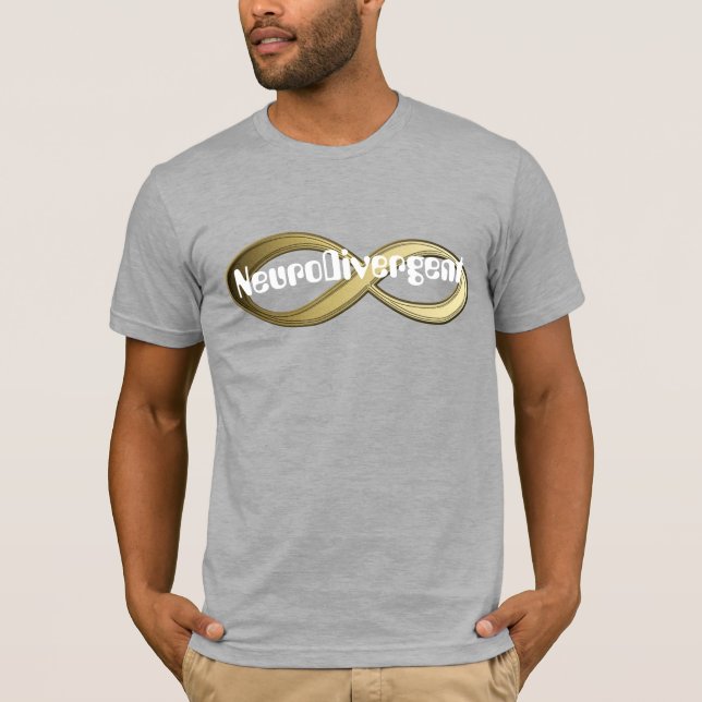 Camisa Infinita Dourada NeuroDivergente (Frente)