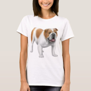 Camisa inglesa da boneca das senhoras do buldogue