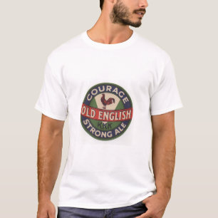 Camisa inglesa velha da cerveja inglesa T da