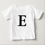 Camisa inicial monograma da letra E<br><div class="desc">Para uma criança especial cujo nome começa com E</div>