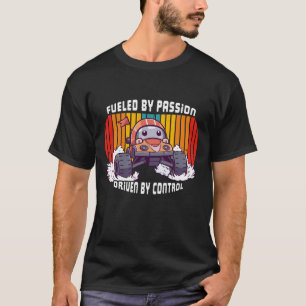 Camisa inspirada pela paixão por corridas e modelo