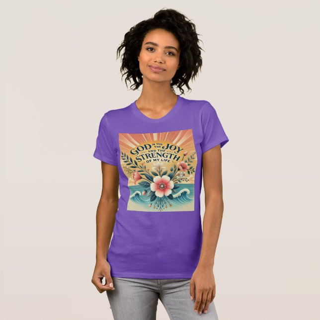 Camisa inspiradora "Deus é mulher": (Frente Completa)
