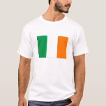 Camisa irlandesa básica da bandeira<br><div class="desc">T-shirt com bandeira irlandesa</div>