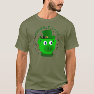 Camisa irlandesa engraçada do bacon