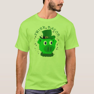 Camisa irlandesa engraçada do bacon