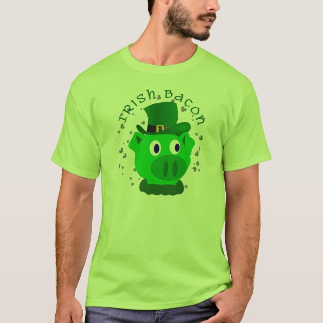 Camisa irlandesa engraçada do bacon (Frente)