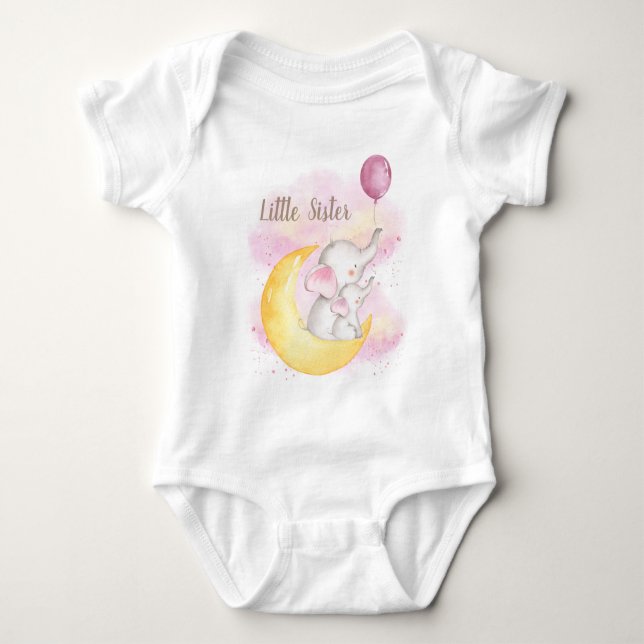 Camisa Irmãzinha Elefantes Irmãs (Frente)