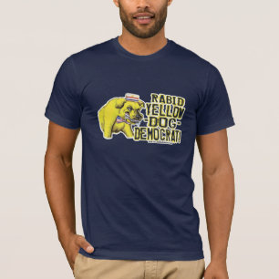 Camisa irracional de Democrata do cão amarelo