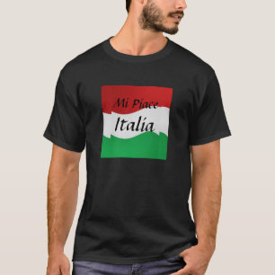 Camisa italiana da bandeira do MI Piace Italia