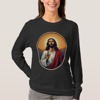 Camisa Jesus Dawn Crest Vintage Engraving