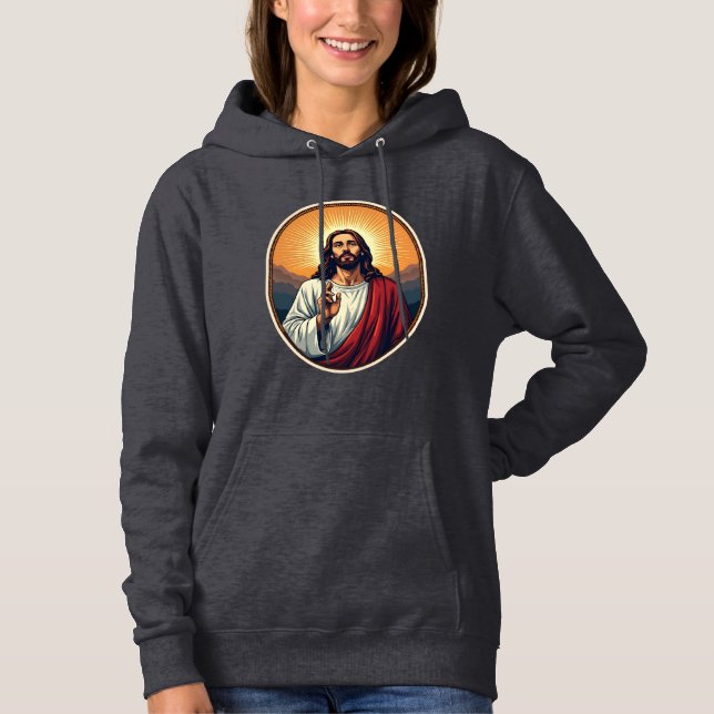 Camisa Jesus Dawn Crest Vintage Engraving (Frente)