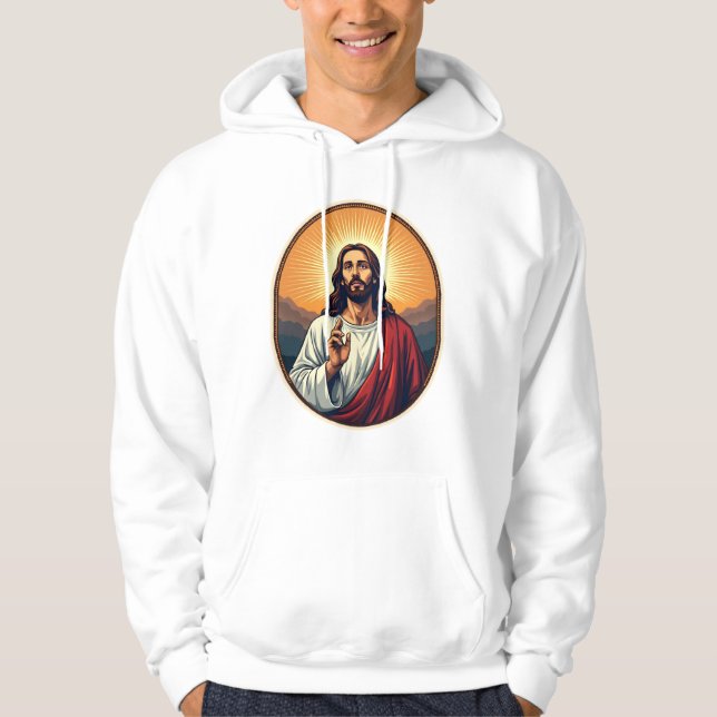 Camisa Jesus Dawn Crest Vintage Engraving (Frente)