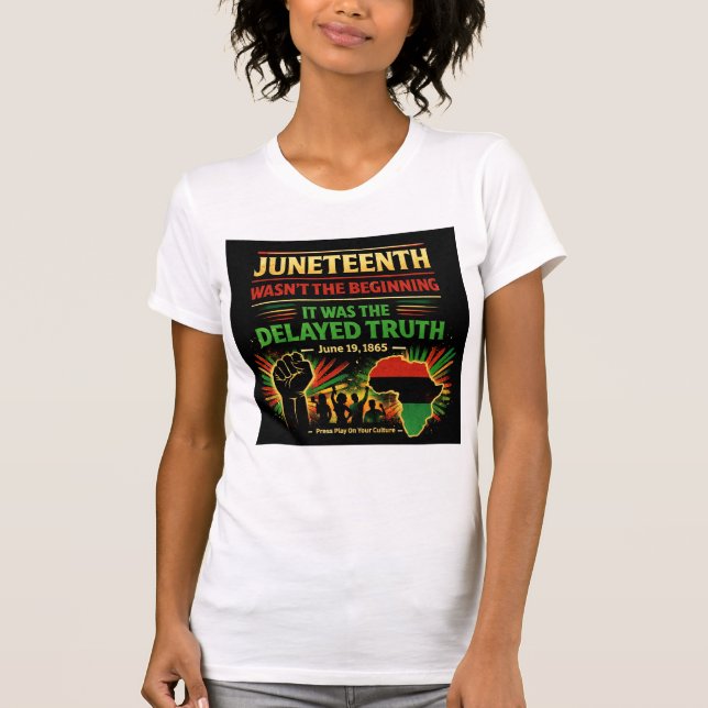 Camisa Juneteenth Não Foi o Começo (Frente)