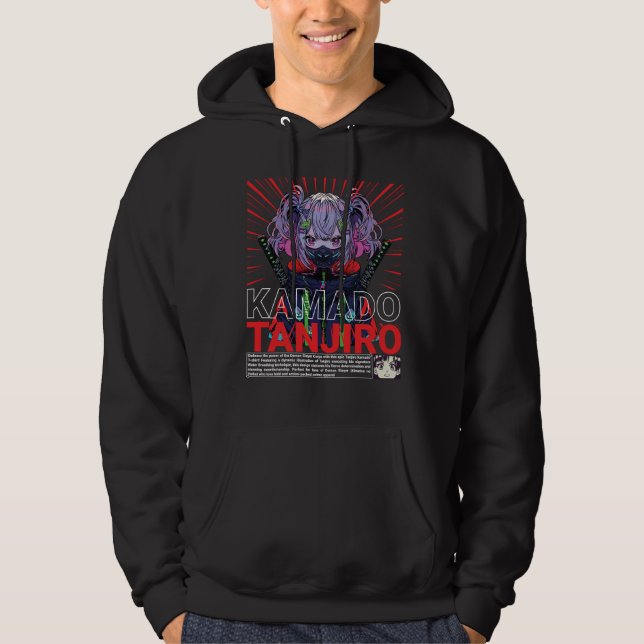 Camisa Kamado Tanjiro Anime Guerreiro Design (Frente)