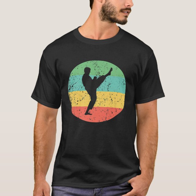 Camisa Karate - Artes Marciais Retro Vintage - T-S (Frente)