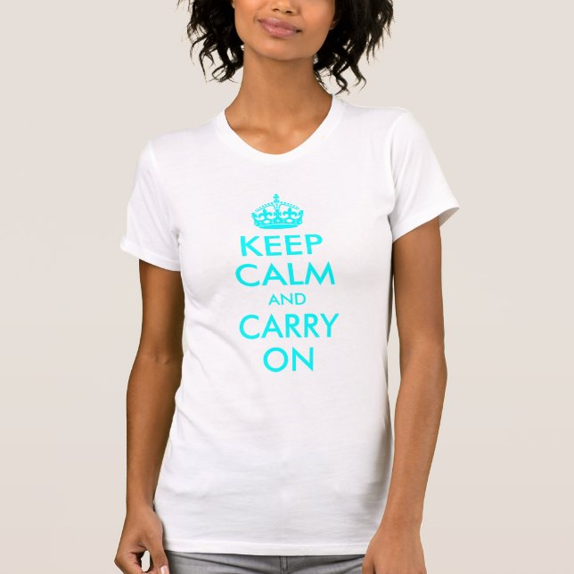 Camisa Keep Calm and Carry On (Frente)