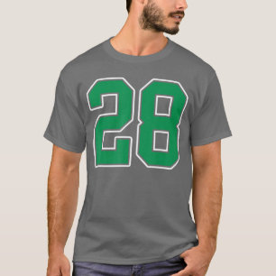 Camisa Kelly Verde Branco Número 28 Uniforme de Jo