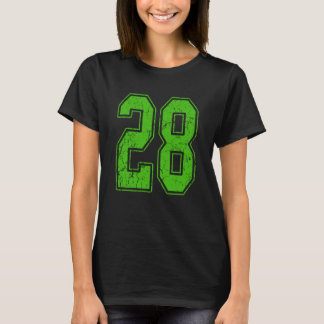 Camisa Kelly Verde Número 28 Jogador Uniforme #28