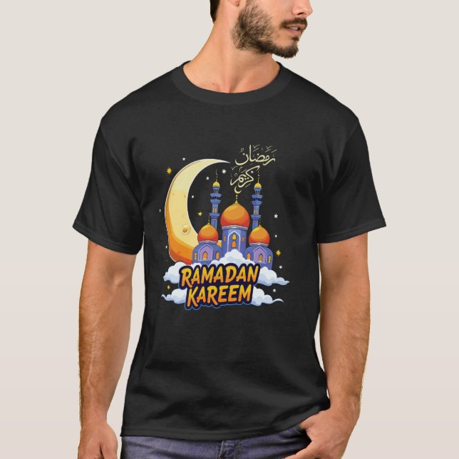 Camisa Kids Ramadan Kareem para jovens meninos Ram (Frente)