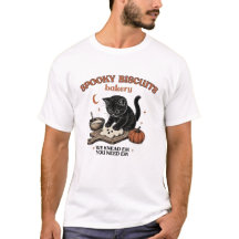 Camisa Kitty Biscuits Halloween | Gato Preto Abóbo