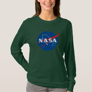 Camisa L/S feminina da NASA (Aurora Green)